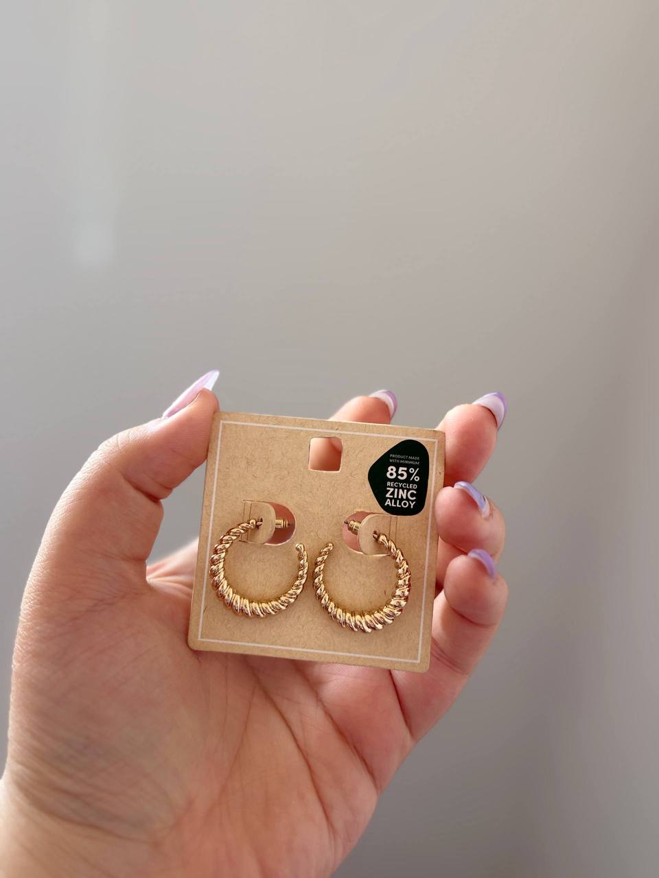 گوشواره طلایی توپی